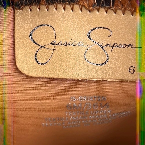 Nib Jessica Simpson-6m-Over Knee Leopard Boots - Picture 2 of 6